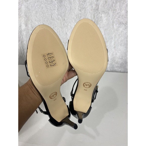 MICHAEL Michael Kors Simone Dress Sandals Black Patent Leather NIB - Picture 7 of 8